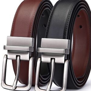 Elegant Black and Brown Leather Belts